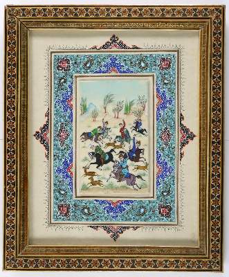 Bild Nr.1: 130-3378 Persische Miniatur.: (Ausland, Persien)