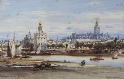Bild Nr.1: 130-3440 Hildebrandt, Eduard: (Ausland, Spanien, Sevilla)