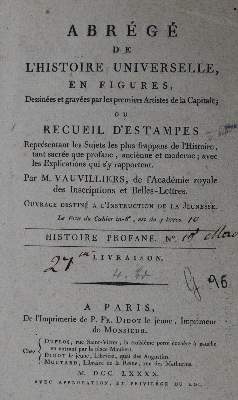 Bild Nr.1: 130-355 (Vauvilliers,J.F.).: (Alte Drucke, Handschriften und Theologie)