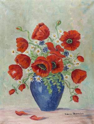 Bild Nr.1: 130-3615 Blumenstillleben.: (Künstlergraphik)