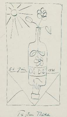 Bild Nr.1: 130-3676 Tzara, Tristan (d.i. Samuel Rosenstock): (Künstlergraphik, Dada)