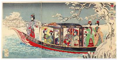 Bild Nr.1: 130-3900 Chikanobu, Toyoharu: (Künstlergraphik, Japan)