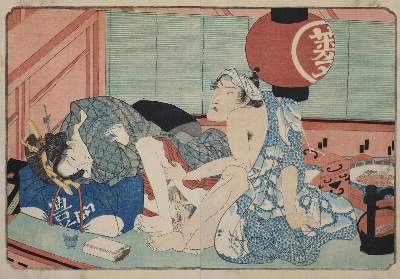 Bild Nr.1: 130-3934 Shigenobu, Yanagawa: (Künstlergraphik, Japan, Shunga)