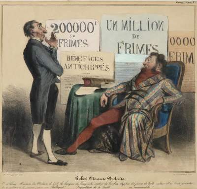 Bild Nr.2: 130-3965 Daumier, Honore.: (Künstlergraphik, Karikatur, Wirtschaft)