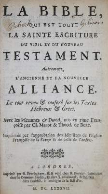Bild Nr.2: 130-40 Biblia gallica.: (Bibeln)