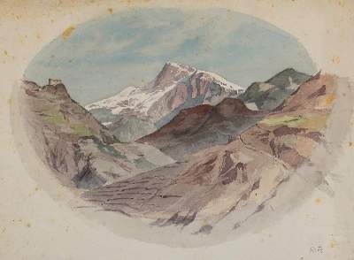 Bild Nr.4: 130-4050 Landschaften.: (Künstlergraphik)