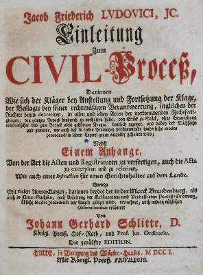 Bild Nr.1: 130-427 Ludovici,J.F.: (Juridica und Kriminologie)