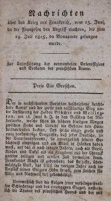Bild Nr.2: 130-481 Befreiungskriege.: (Militaria, Handschriften)