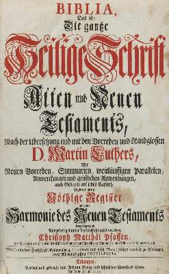 Bild Nr.3: 130-50 Biblia germanica.: (Bibeln)