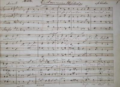Bild Nr.1: 130-521 Lieder auch Psalmen: (Musik, Handschriften)
