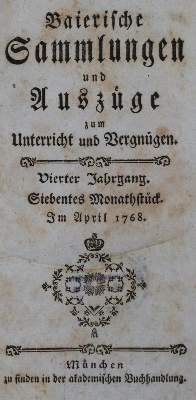 Bild Nr.1: 130-609 Baierische Sammlungen: (Zeitschriften und Zeitungen)