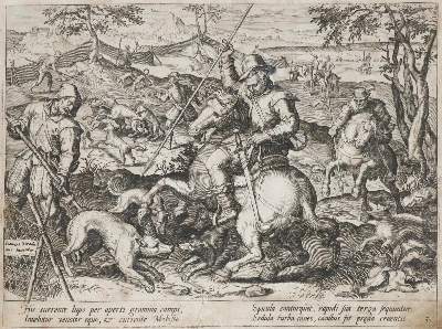 Bild Nr.5: 130-630 Stradanus,J. (d.i. J. van der Straet).: (Jagd)