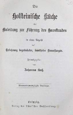 Bild Nr.1: 130-649 Kuß,J.: (Küche und Haushalt, Kochbücher)