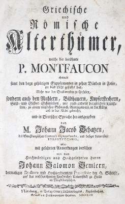Bild Nr.2: 130-746 Montfaucon,B.de.: (Kunstwissenschaft)