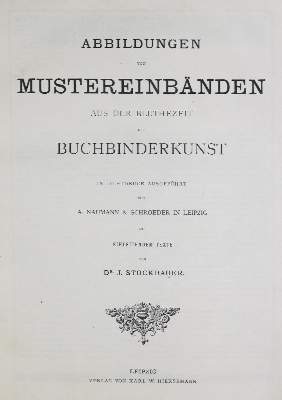 Bild Nr.1: 130-804 Stockbauer,J.: (Einband)