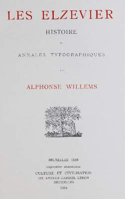 Bild Nr.1: 130-807 Willems,A.: (Elzevier)