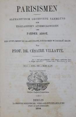 Bild Nr.1: 130-848 (Grose,F.).: (Lexika - Wörterbücher - Sprachwissenschaften)