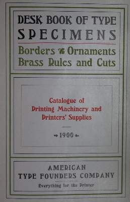 Bild Nr.1: 130-871 American Type Founders Co.: (Typographie und Kalligraphie)