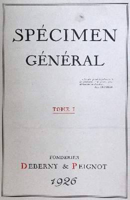 Bild Nr.3: 130-887 Deberny & Peignot Fonderies.: (Typographie und Kalligraphie)