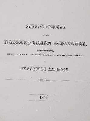 Bild Nr.1: 130-888 Dresler'sche Giesserei F. Flinsch.: (Typographie und Kalligraphie)
