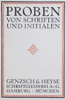 Bild Nr.1: 130-899 Genzsch u. Heyse.: (Typographie und Kalligraphie)