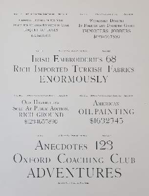 Bild Nr.10: 130-919 Lindsay Type Foundry.: (Typographie und Kalligraphie)