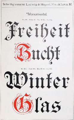 Bild Nr.2: 130-921 Ludwig & Mayer Schriftgiesserei.: (Typographie und Kalligraphie)