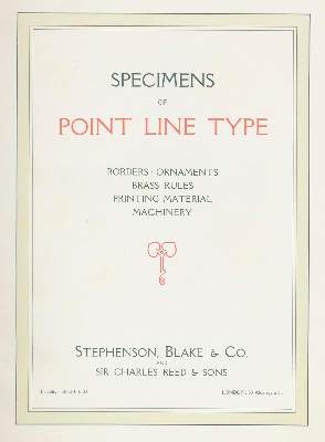 Bild Nr.1: 130-943 Stephenson, Blake & Reed.: (Typographie und Kalligraphie)