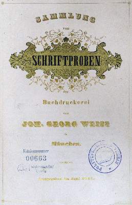 Bild Nr.1: 130-951 Weiss,J.G.: (Typographie und Kalligraphie)