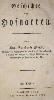 Bild Nr.1: 130-981 Flögel,K.F.: (Hofnarren)