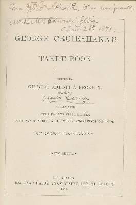 Bild Nr.1: 130-985 Beckett,G.A. (u. M.Lemmon).: (Karikatur, Cruikshank)