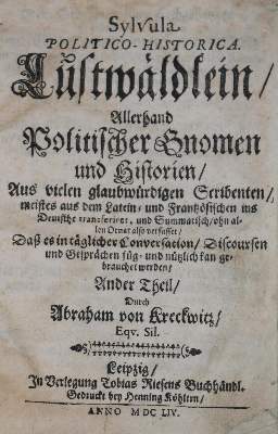 Bild Nr.2: 130-995 Kreckwitz,A.v.: (Kultur- und Sittengeschichte)