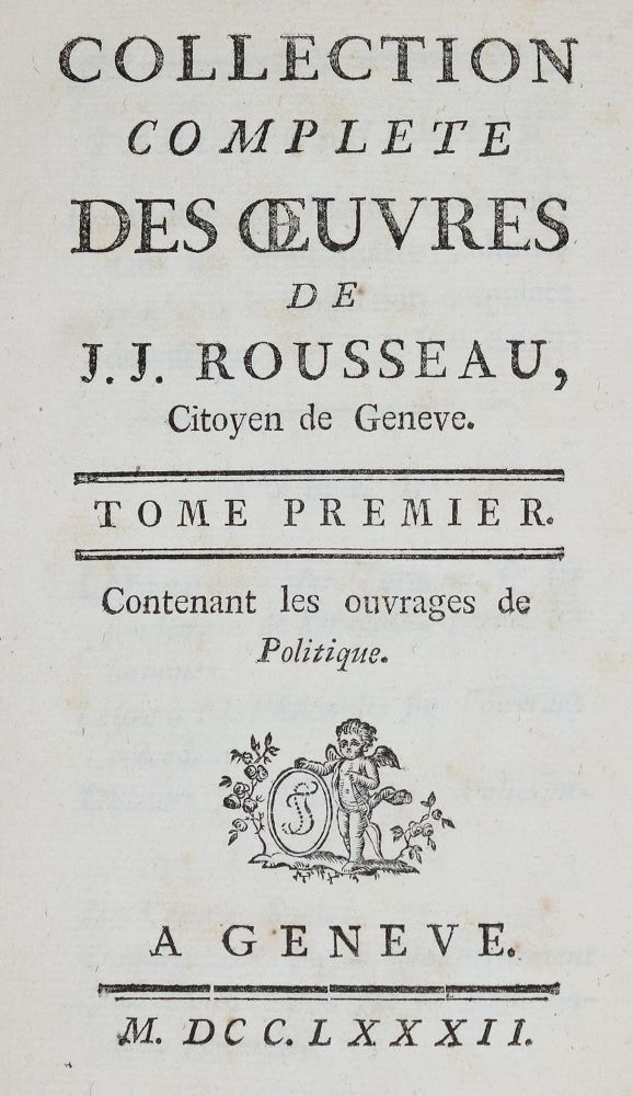 Große Abbildung Nr.2: 131-1001 Rousseau,J.J.: (Literatur und illustrierte Bücher bis 19.Jahrhundert)