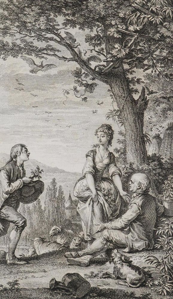 Große Abbildung Nr.1: 131-1004 (Saint-Lambert,J.F.de).: (Literatur und illustrierte Bücher bis 19.Jahrhundert)