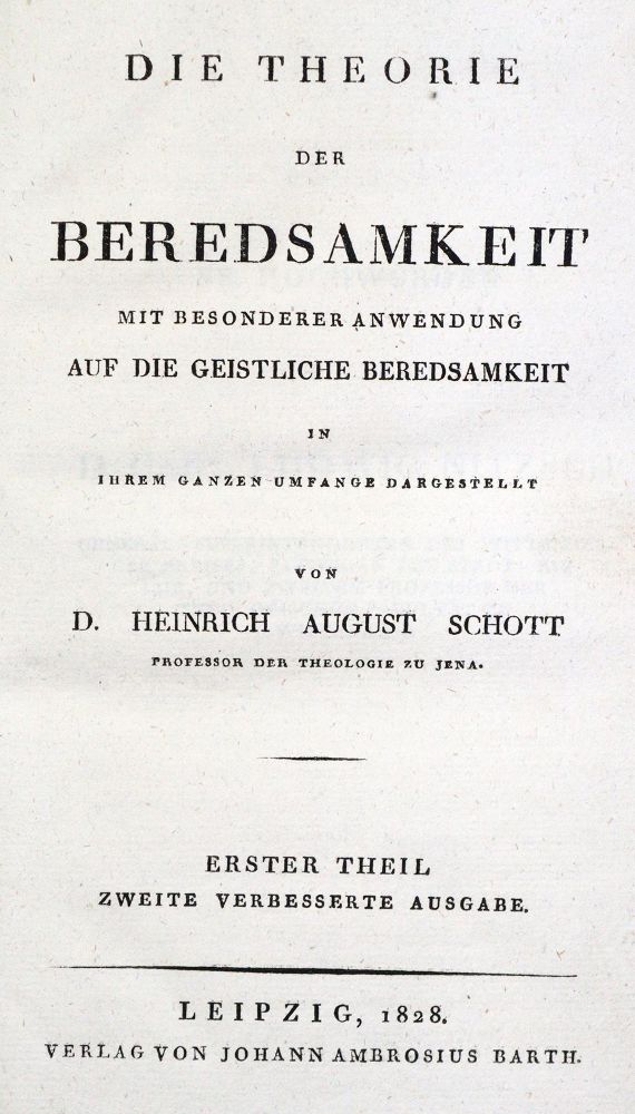 Große Abbildung Nr.2: 131-1035 Schott,H.A.: (Literatur und illustrierte Bücher bis 19.Jahrhundert)