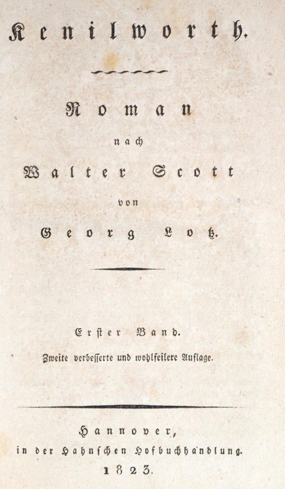 Große Abbildung Nr.1: 131-1039 Scott,W.: (Literatur und illustrierte Bücher bis 19.Jahrhundert)