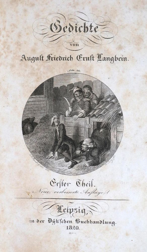 Große Abbildung Nr.2: 131-1057 (Volkhardt,J.K.).: (Literatur und illustrierte Bücher bis 19.Jahrhundert)
