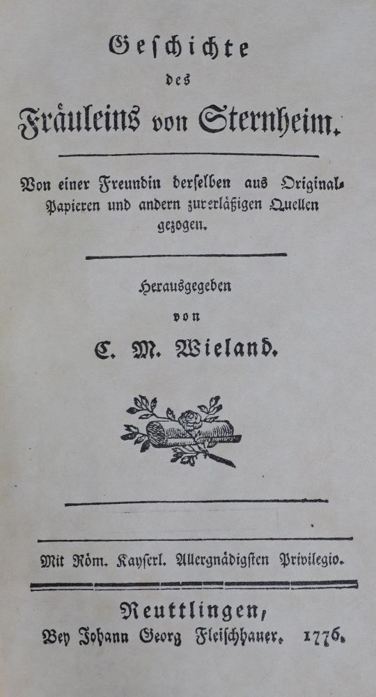 Große Abbildung Nr.1: 131-1063 Wieland,C.M. (Hrsg.).: (Literatur und illustrierte Bücher bis 19.Jahrhundert)