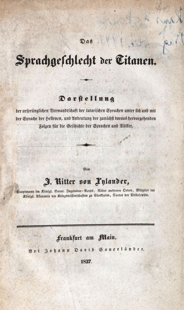 Große Abbildung Nr.1: 131-1065 Xylander, Josef Ritter von.: (Literatur und illustrierte Bücher bis 19.Jahrhundert)