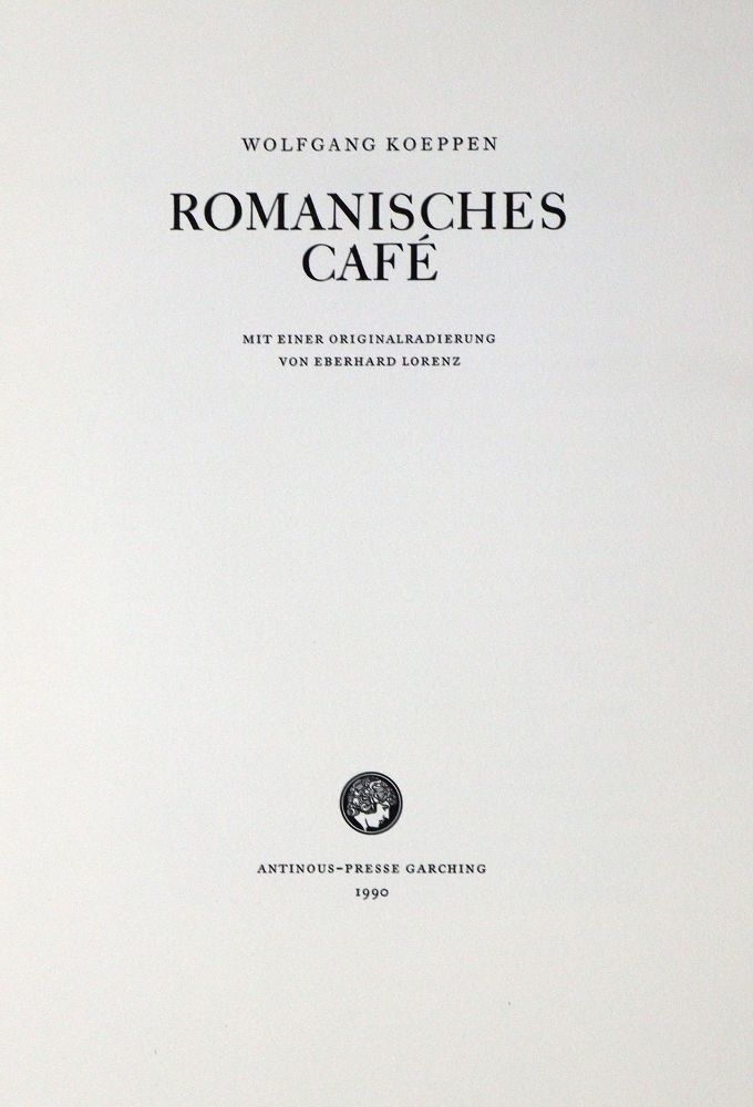 Große Abbildung Nr.2: 131-1072 Koeppen,W.: (Antinous-Presse)