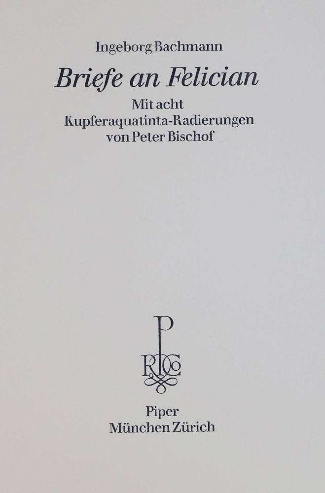 Große Abbildung Nr.2: 131-1074 Bachmann,I.: (Literatur und illustrierte Bücher 20.Jahrhundert - Alte Literatur in modernen Ausgaben)