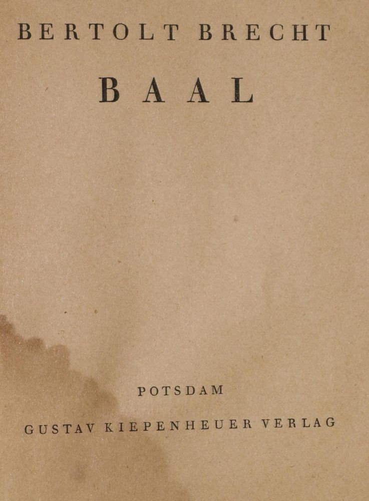 Große Abbildung Nr.1: 131-1095 Brecht,B.: (Literatur und illustrierte Bücher 20.Jahrhundert - Alte Literatur in modernen Ausgaben)