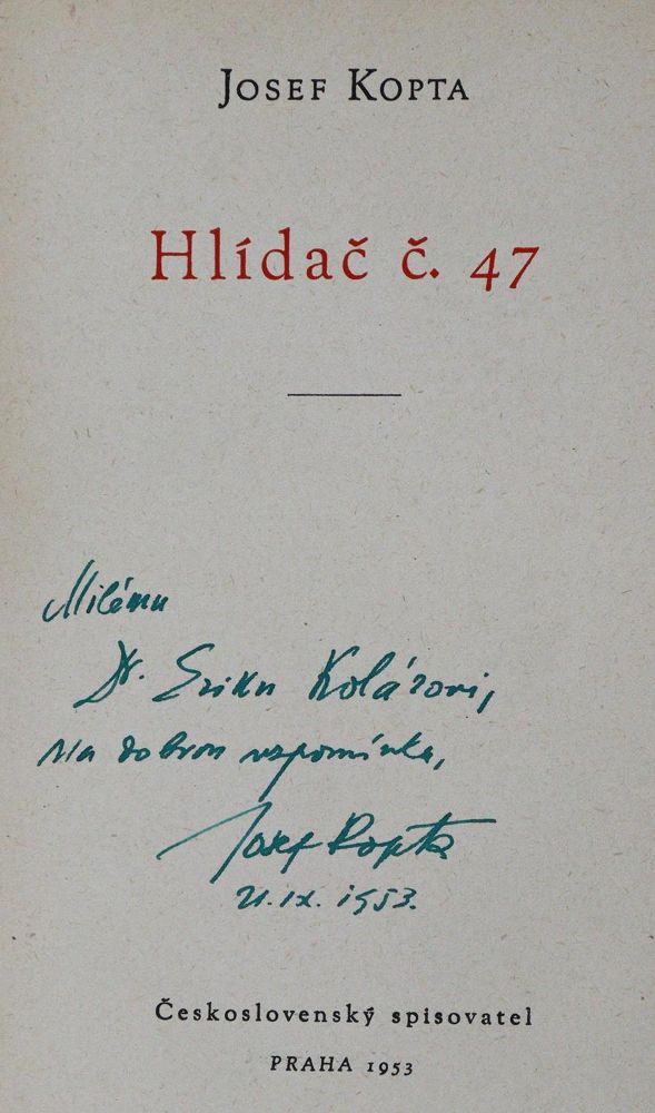 Große Abbildung Nr.1: 131-1101 Kopta,J.: (Capek)