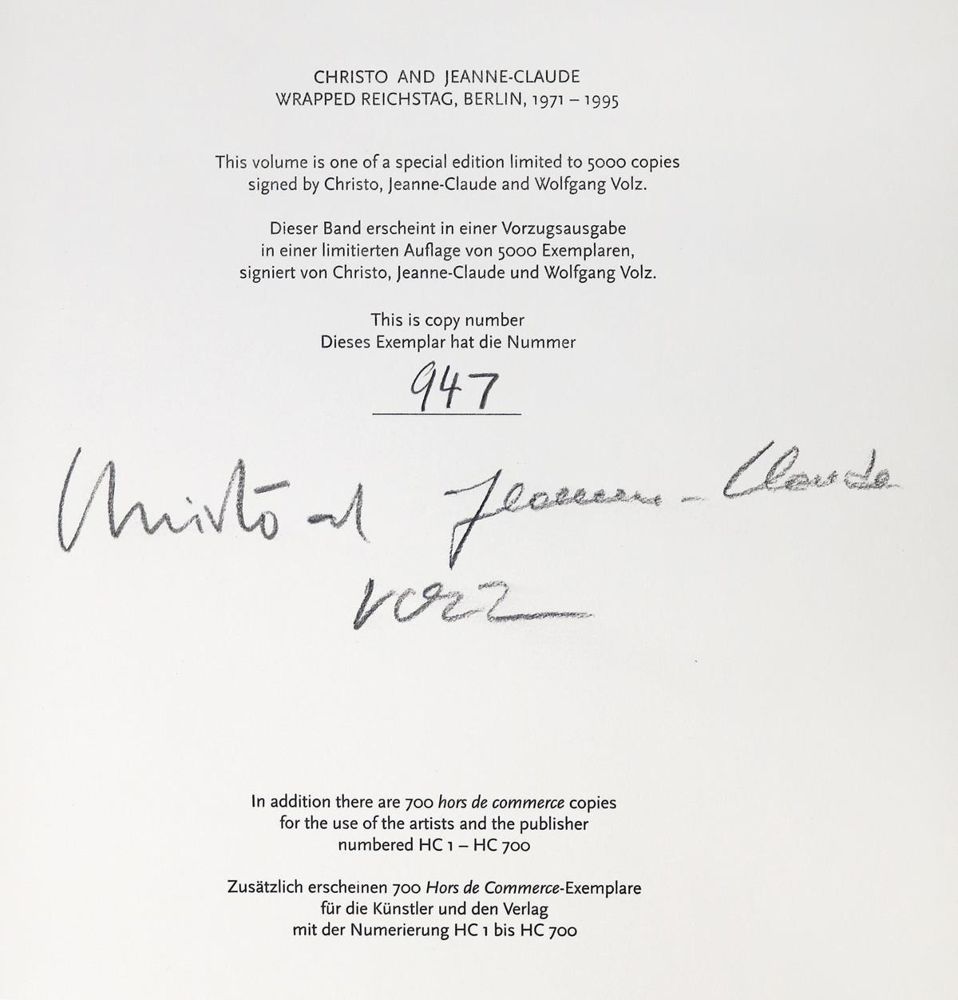 Große Abbildung Nr.2: 131-1108 Christo & Jeanne-Claude - Baal-Teshuva,J.: (Literatur und illustrierte Bücher 20.Jahrhundert - Alte Literatur in modernen Ausgaben)