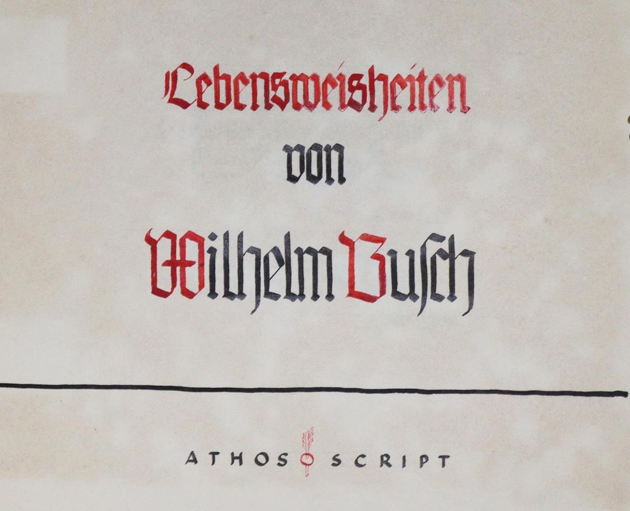 Große Abbildung Nr.2: 131-1152 Busch,W.: (Handschriften)