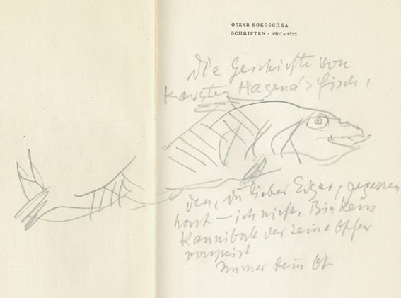 Große Abbildung Nr.1: 131-1178 Kokoschka,O.: (Literatur und illustrierte Bücher 20.Jahrhundert - Alte Literatur in modernen Ausgaben)