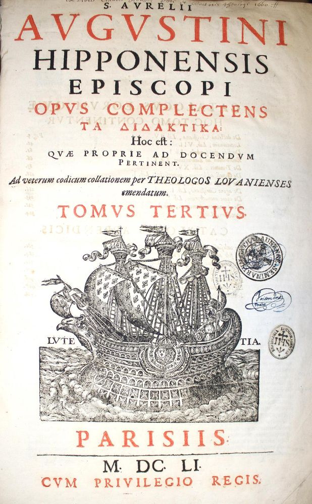 Große Abbildung Nr.1: 131-12 Augustinus,A.: (Alte Drucke, Handschriften und Theologie)