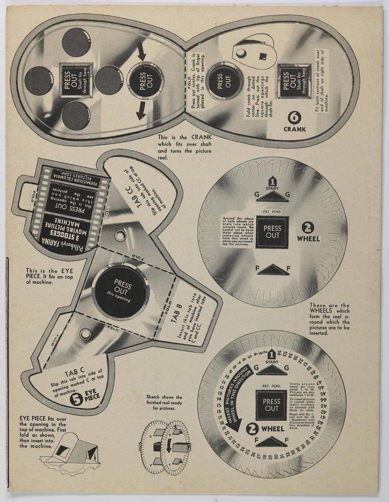 Große Abbildung Nr.3: 131-1217 Pillsbury's Farina Moving Picture Machine.: (Photographie)