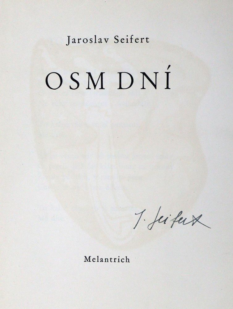 Große Abbildung Nr.2: 131-1260 Seifert,J.: (Literatur und illustrierte Bücher 20.Jahrhundert - Alte Literatur in modernen Ausgaben)
