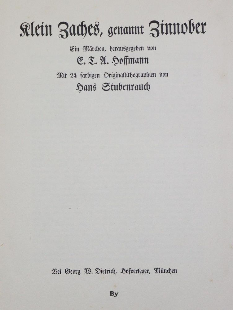 Große Abbildung Nr.3: 131-1277 Hoffmann,E.T.A.: (Stubenrauch)